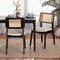 Baxton Studio Dannon Mid-Century Modern Cream Fabric and Black Finished Wood 2-Piece Dining Chair Set 234-2PC-13296-ZORO - alternate 2